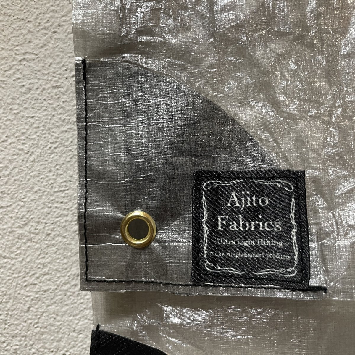 ポンチョタープ DCF0.8oz ブラック | Ajito Fabrics ポンチョタープ DCF0.8oz ブラック | Ajito Fabrics