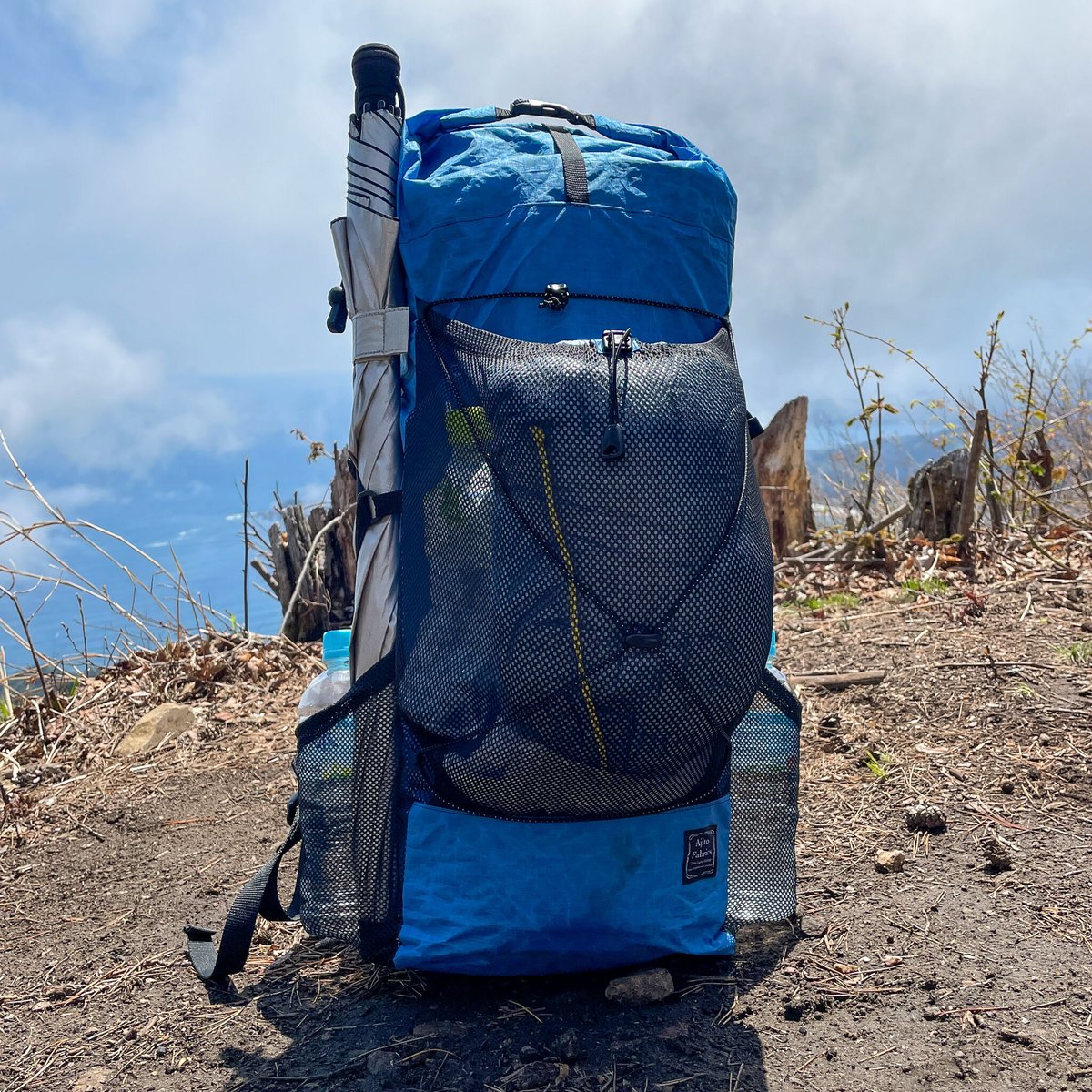 200g 安し MYOG ULバックパック DCFハイブリッド 筒形10L
