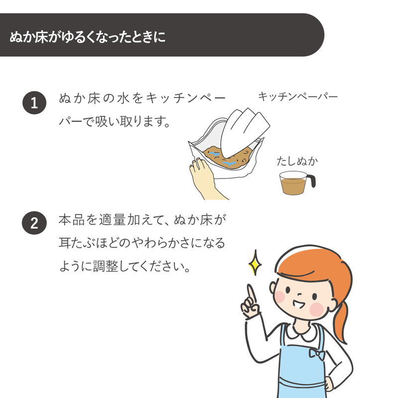 たしぬか 600g（冷蔵庫で育てる 熟成 ぬか床用） | こうじや里村