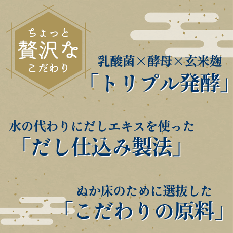 ちょっと贅沢なぬか床