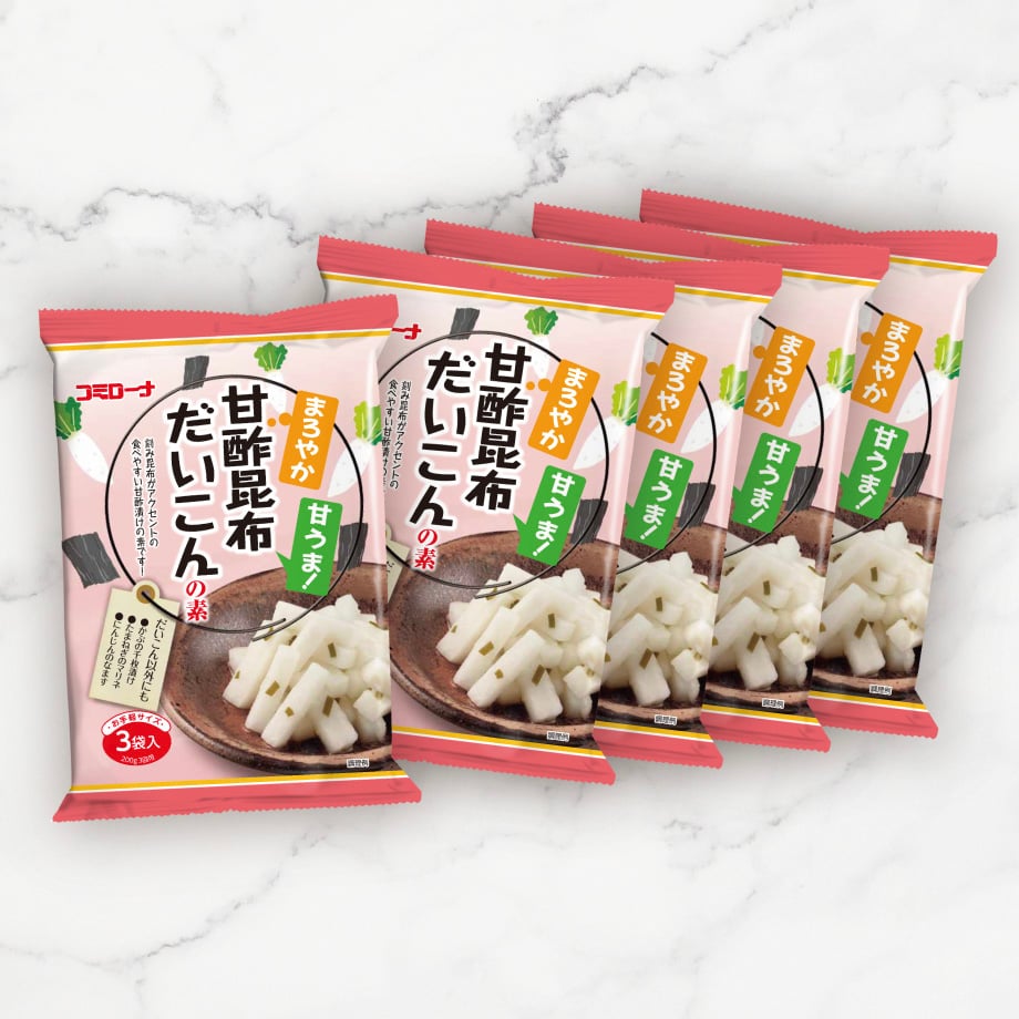 新商品】 甘酢昆布だいこんの素 5袋セット | こうじや里村