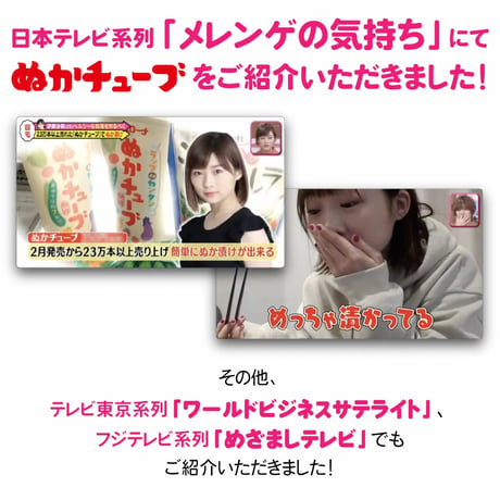 ラップｄｅカンタン ぬか チューブ 170g（4本セット　レシピ付き ）