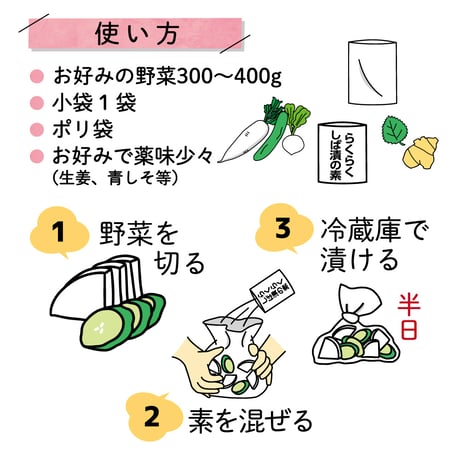 【単品】 らくらくしば漬の素