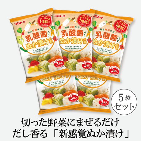 乳酸菌入り ぬか漬けの素　42g×5個