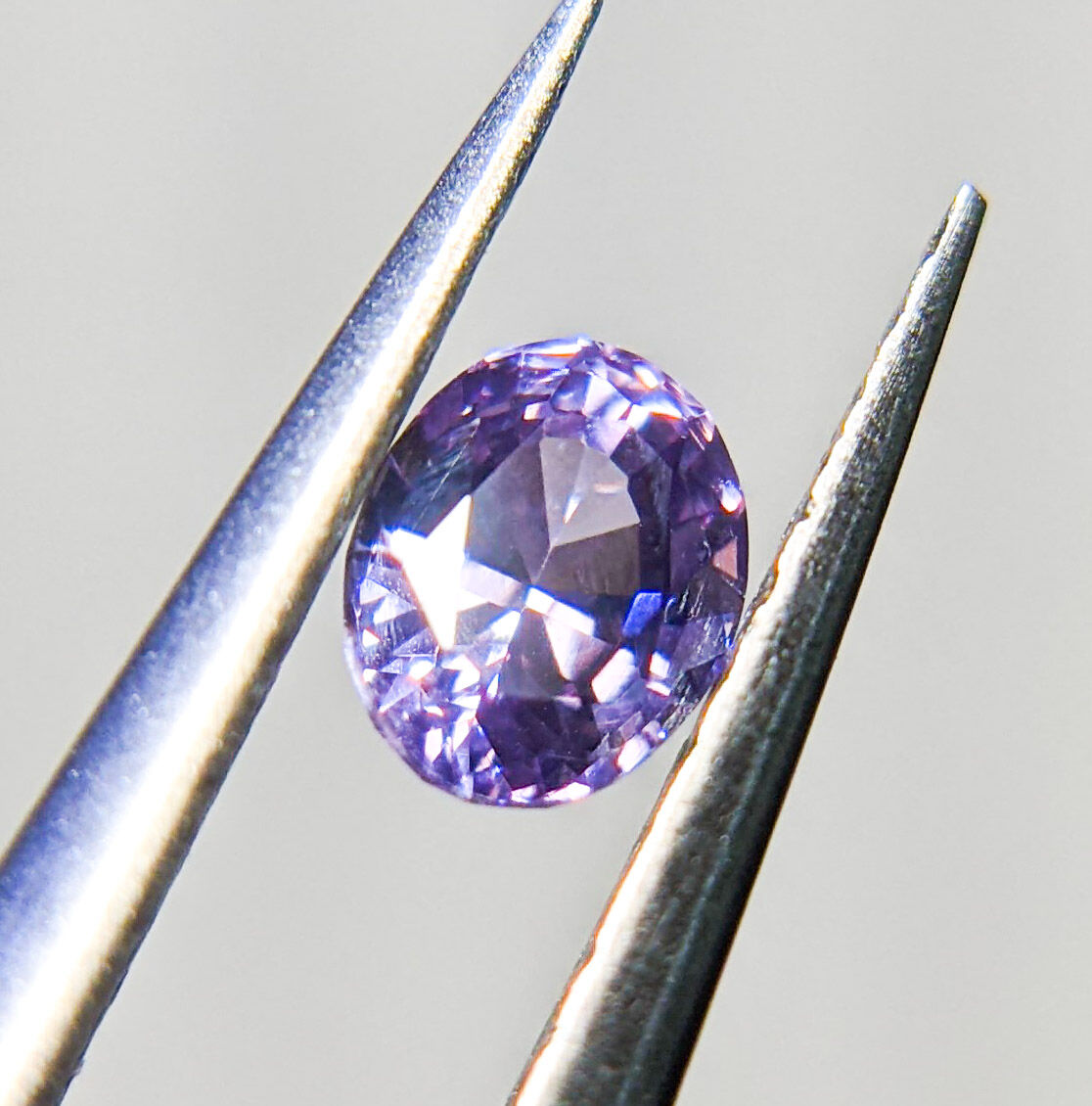 【S1】シルキーラベンダースピネル　オーバル　0.45ct