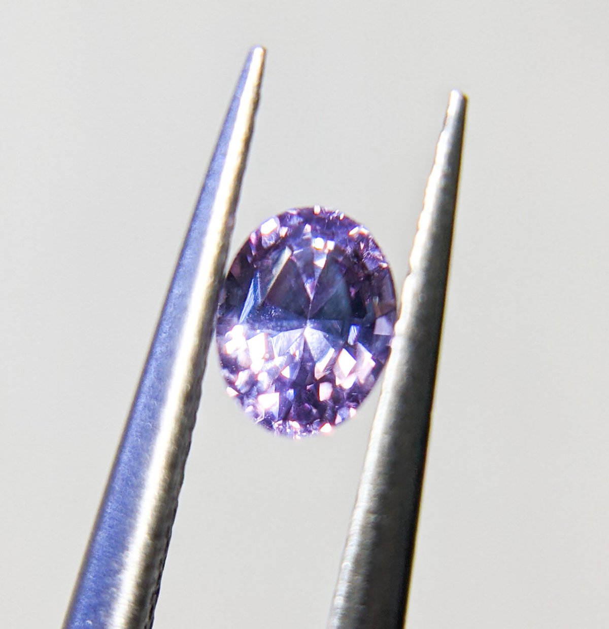 【S1】シルキーラベンダースピネル　オーバル　0.45ct