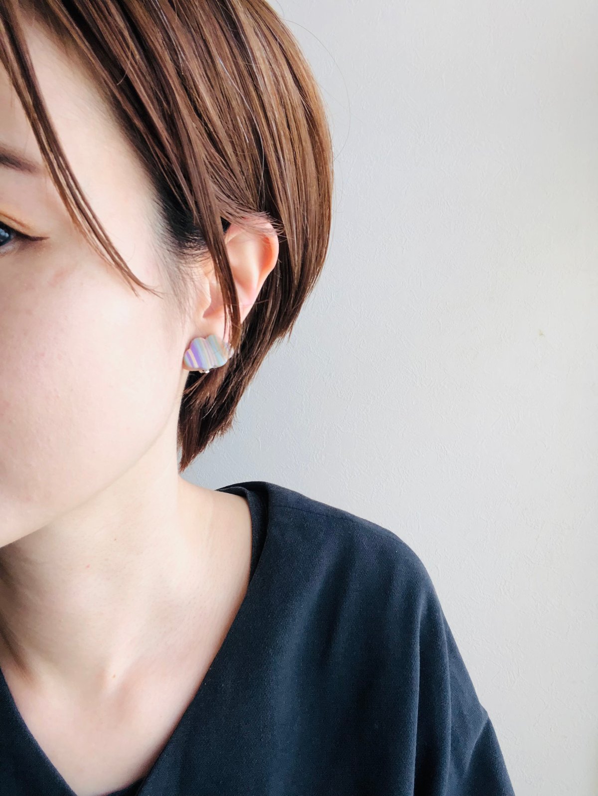 耳針/ピアス/pierced earrings_FD | 555 Handmade Note