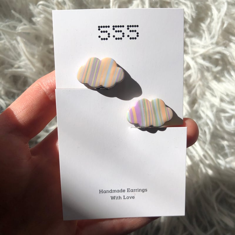 耳針/ピアス/pierced earrings_FD | 555 Handmade Note