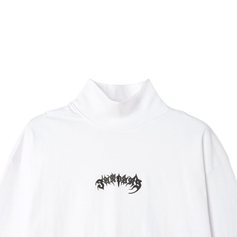 White High neck Long sleeve (central LOGO) | 𝖏𝖆 White High neck Long sleeve (central LOGO) | 𝖏𝖆
