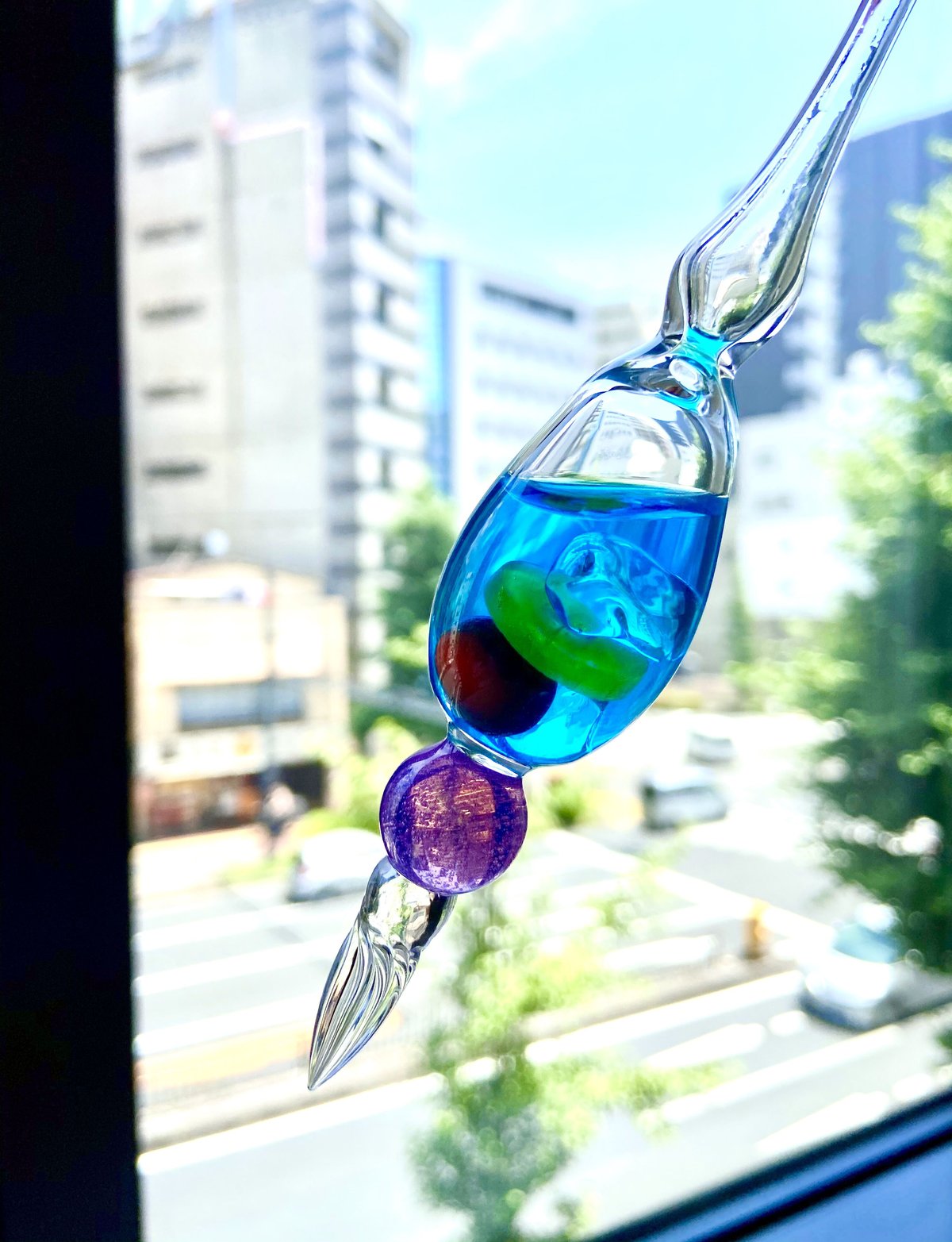 TOMAI Fine Lampwork ガラスペン BALシリーズ ブルーハワイ TOMAI Fine Lampwork ガラスペン BALシリーズ ブルーハワイ