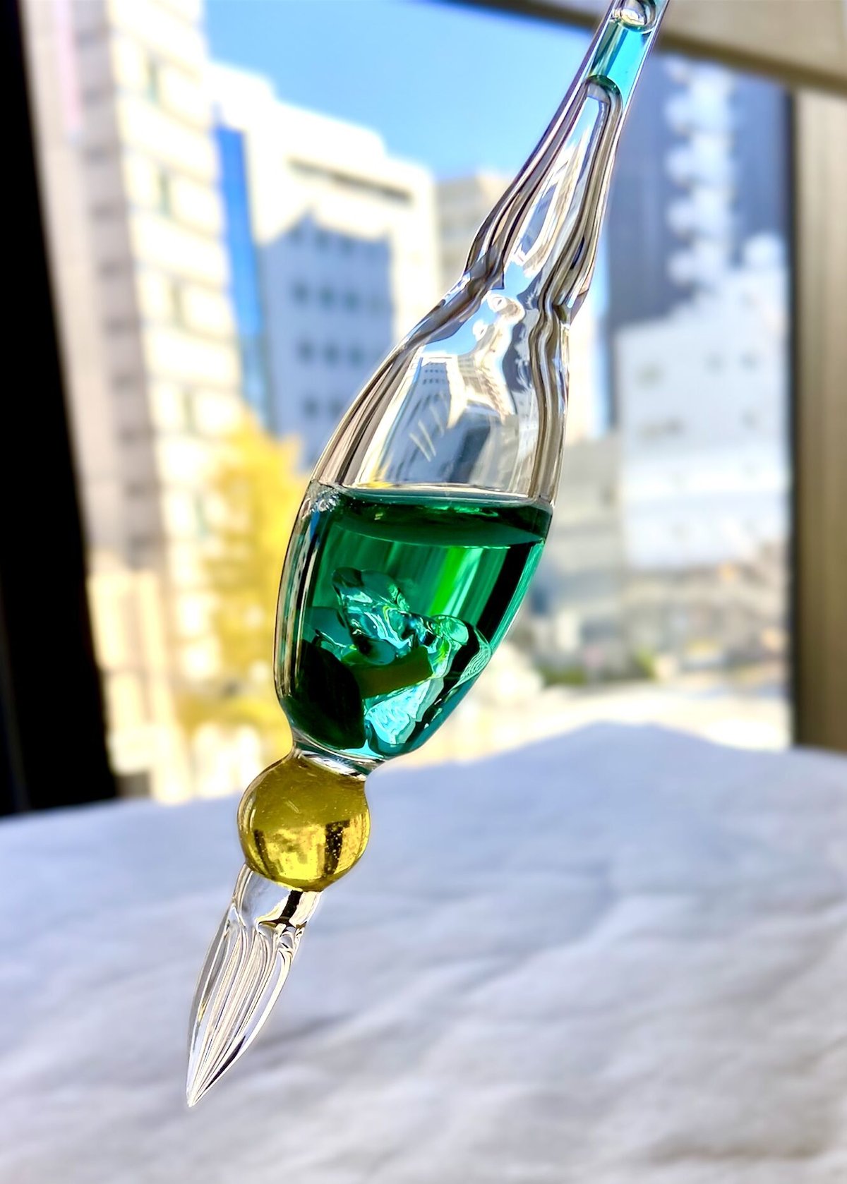 パラグラス　ガラスペン　エメラルドグリーン Ore glass pen エメラルドグリーン | Paraglass