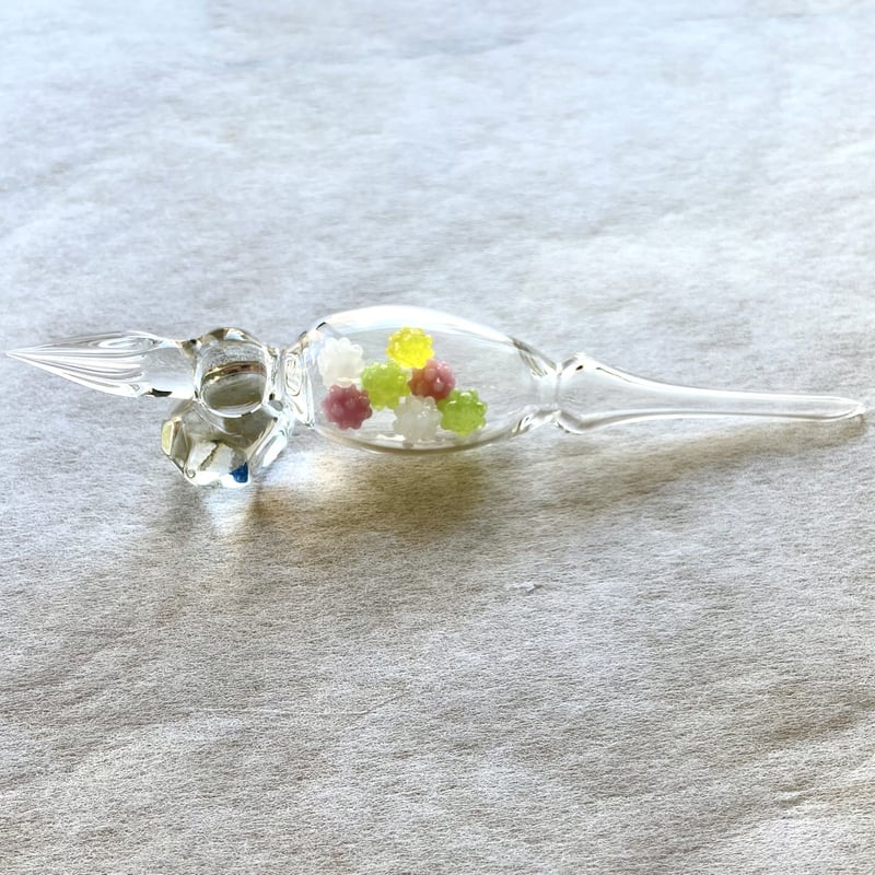 9524TOMAIトマイ◆手作りガラスペン定価19,470円カラフル金平糖◆新品 TOMAI Fine Lampwork ガラスペン 金平糖シリーズ ピンク