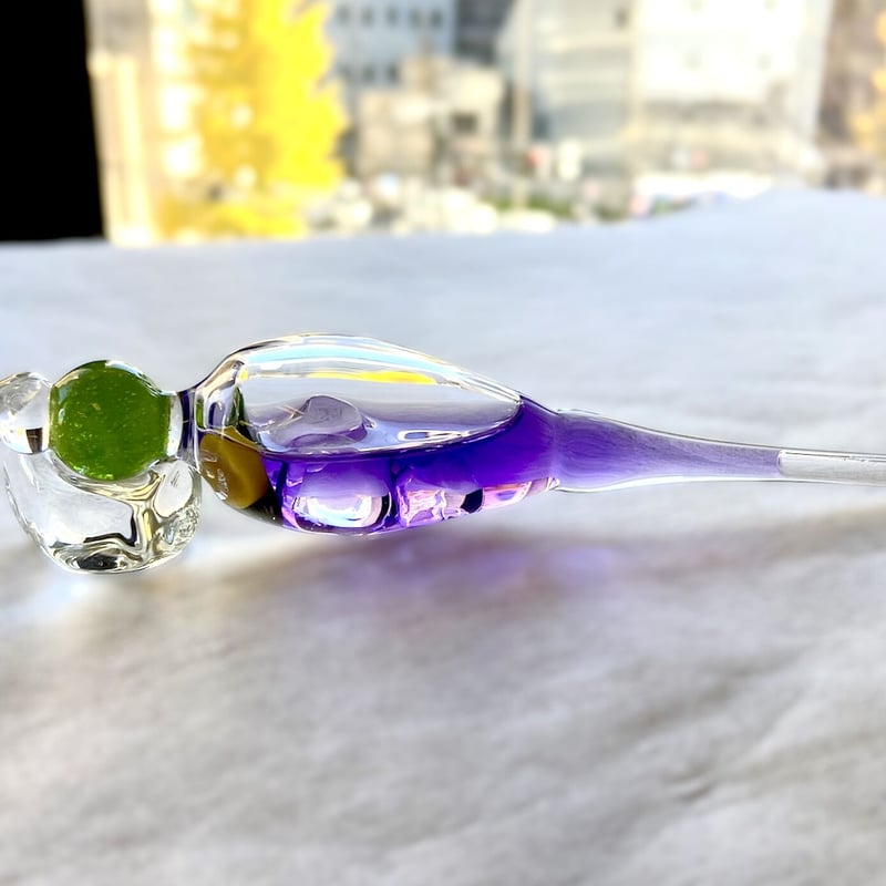 TOMAI Fine Lampwork ガラスペン BALシリーズ ブルーハワイ