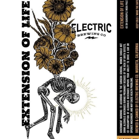 Extension of Life (Electric Brewing Co.) / Style:4XDH Quad IPA