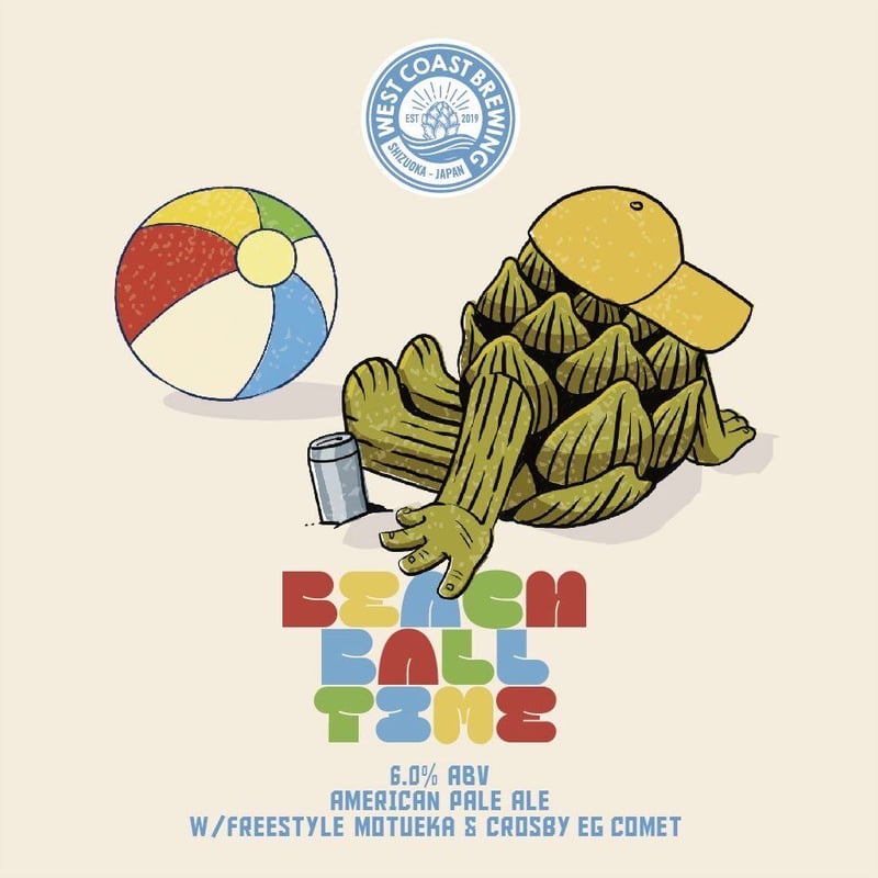 west coast brewing クラフトビール　ステッカー　アート クラフトビールステッカー - メルカリ