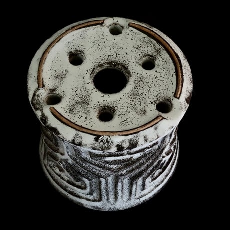 《size M》根本峻吾 作品【  S.N POT type.slim「 月光ノ鐵」4号 】笠間焼 植木鉢 [No.152]