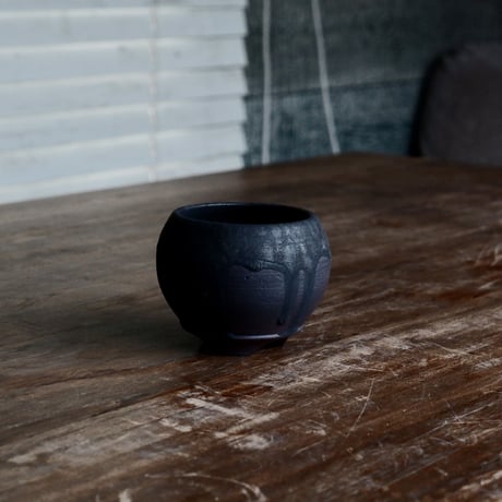 磯部祐介 作品【  円 - en -  "闇堕ち"  2.5号 】笠間焼 植木鉢 ［No.2］