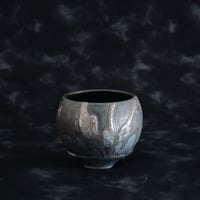 磯部祐介 作品【 円 - 闇堕ち -】2.5号 笠間焼 植木鉢［No.74］
