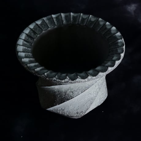 《Restock》沖誠 作品【 Spiral  - 炭化 - / deep / 3号 】植木鉢