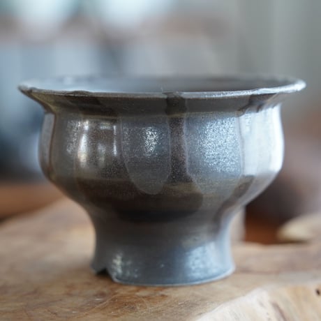 naka. 作 【 BLACK on black / 3.5号 】植木鉢 ［No.01］