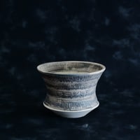 森田昌求 作品【 Abstract Scratch   】4号 笠間焼 植木鉢 ［ No.48 ］