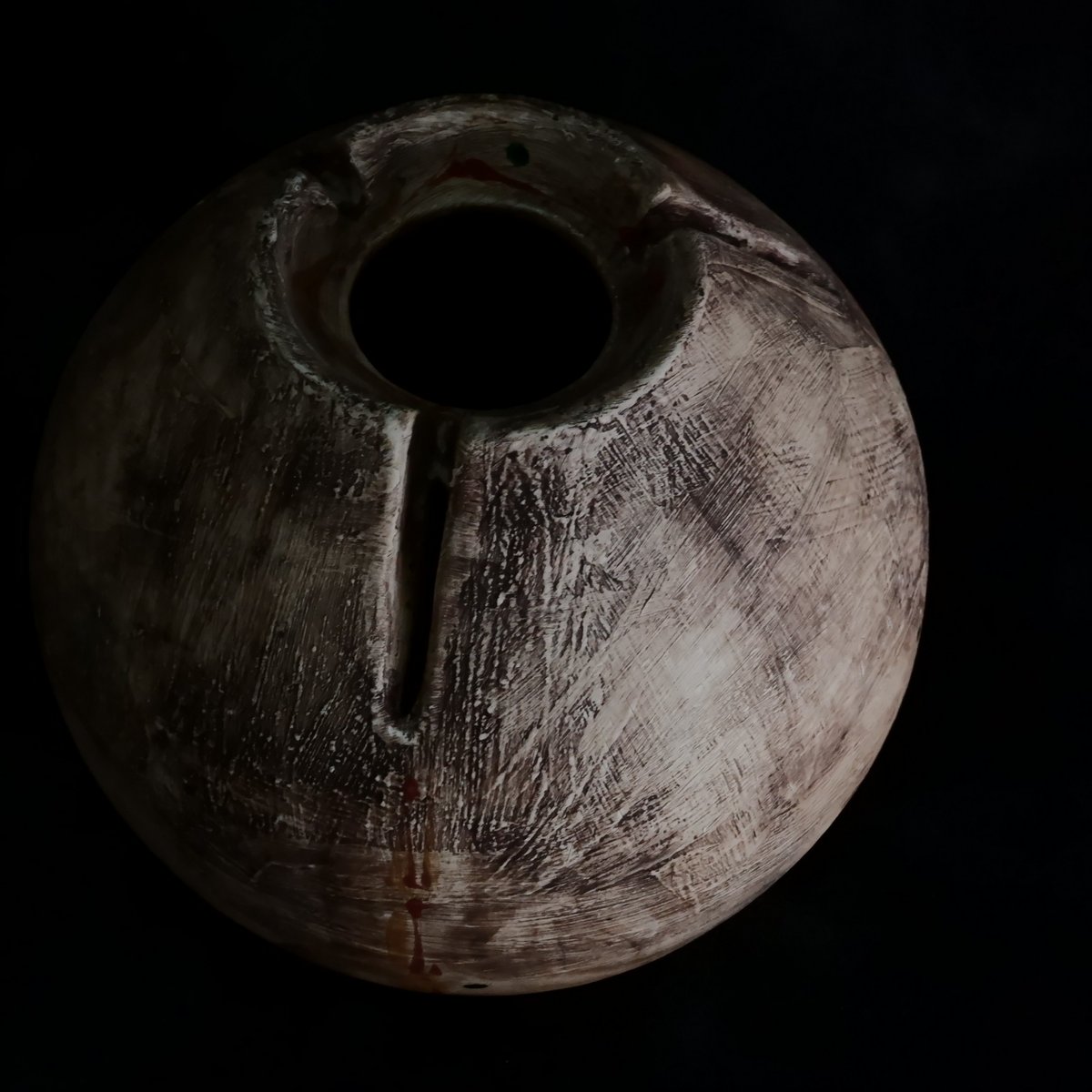 陶器鉢　沼野秀章　植木鉢　笠間焼 沼野秀章 作品【 black & blue 】3号 笠間焼 植木鉢 ［ No.85 ］ |