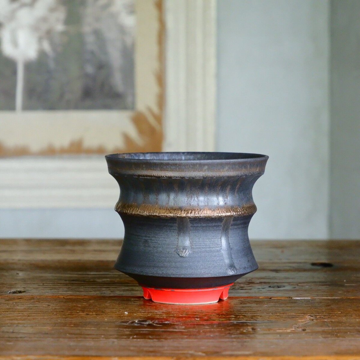 杉山悠 作品 植木鉢 φ11.5cm 笠間焼［ No.11 ］ | 陶賊 -TOUZOKU-