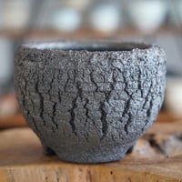 松野然 作 【 ZEN - 裂紋 - / 4号 】植木鉢 ［No.20］