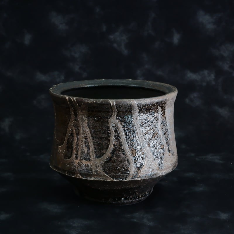 沼野 秀章 \"Black Wrap\"　笠間焼 陶器鉢 fit=scale-down,w=1200