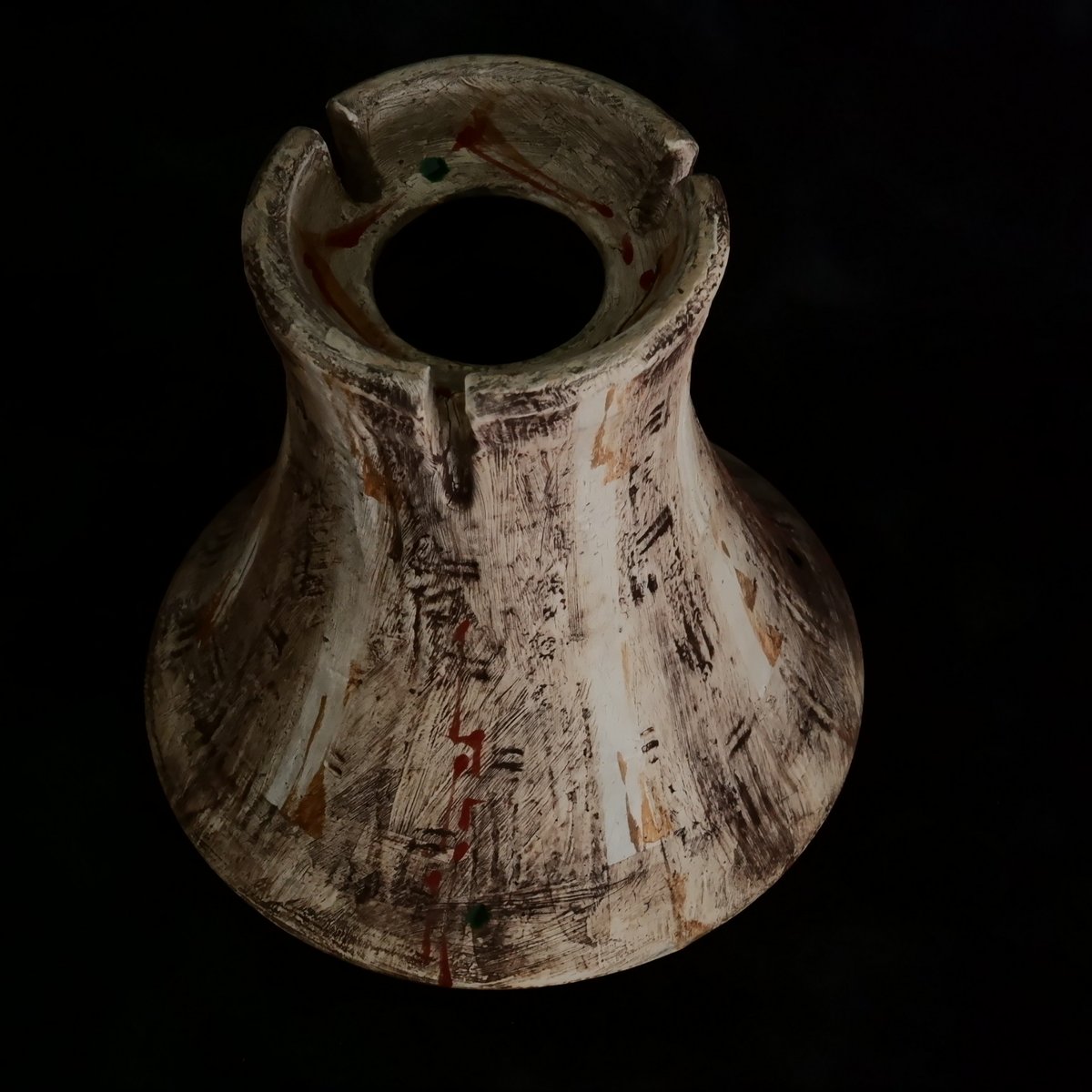 沼野秀章 作品【 刻ム音 - tall - 】3.5号 笠間焼 植木鉢 ［ No.52］ |