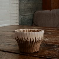 中野明彦 作品 【 KIRIKO / 3.5号 】笠間焼 植木鉢 [No.21]