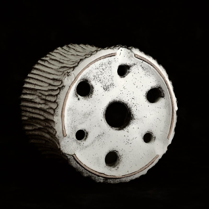 根本峻吾 作品 S.N POT type.slim【 爪牙 / 月光 ver. 】4号 笠間焼