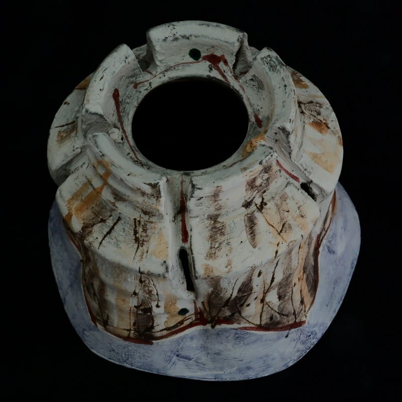 沼野秀章 作品【 刻ム音 】2.5号 笠間焼 植木鉢 ［ No.126］ | 陶賊