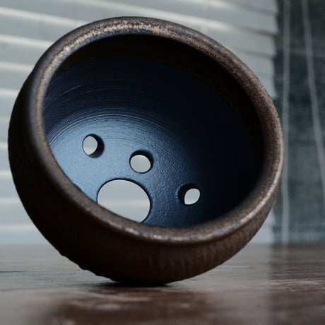 磯部祐介 作品【  円 - en -  "金剛 飛び鉋 ver. "  4号 】笠間焼 植木鉢 ［No.4］