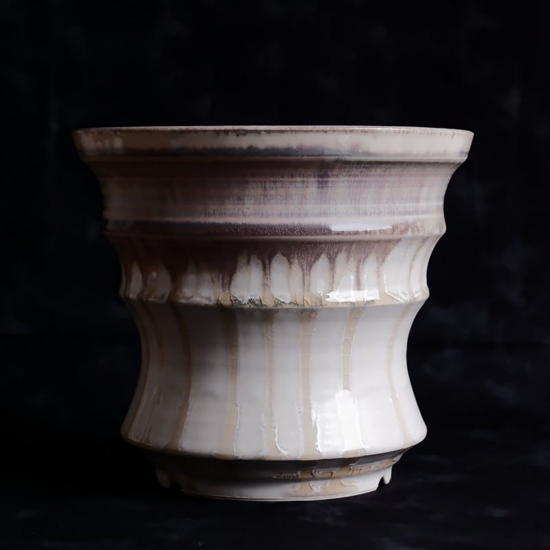 大鉢］杉山悠 作品 XL 6号 笠間焼 植木鉢 | 陶賊 -TOUZOKU- bonsai