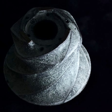 《Restock》沖誠 作品【 Spiral  - 炭化 - / deep / 4号 】植木鉢