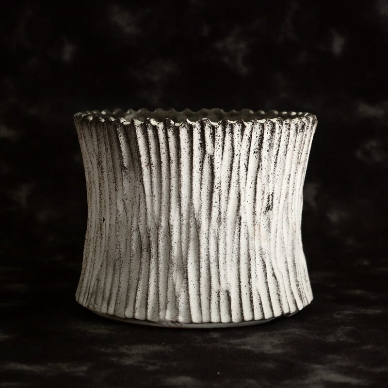 根本峻吾 作品 S.N POT type.slim【 爪牙 / 月光 ver. 】4号 笠間焼