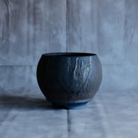 磯部祐介 作品【  円 - en -  "金剛 飛び鉋 ver. " 3.5号 】M 笠間焼 植木鉢［No.7］