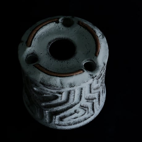 《size S》根本峻吾 作品【  S.N POT type.slim「 月光ノ鐵」3号 】笠間焼 植木鉢 [No.86]
