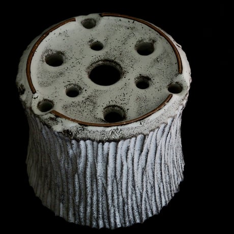 《size L》根本峻吾 作品【  S.N POT type.slim「 月光ノ爪牙」5号 】笠間焼 植木鉢 [No.157]