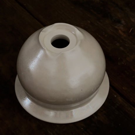 坂本新 作品 【 LUSTER OVERGLAZE - 白虹彩 - white pearl - / S 】笠間焼 植木鉢 [No.29]