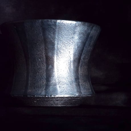 《Restock》沖誠 作品【 Smoke Silver / deep / 3号 】植木鉢