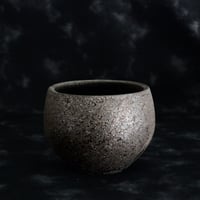 沼野秀章 作品 【 black wrap 】 3.5号 笠間焼 植木鉢 ［ No.91］