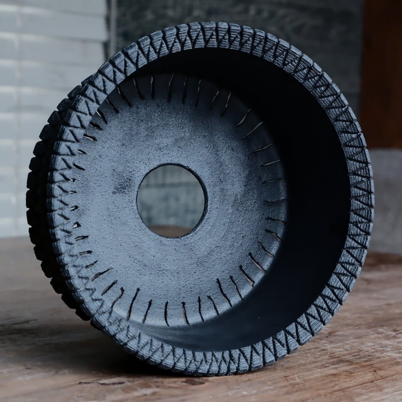 沖誠 作品【 Bark / 筒型 / 6号 XL 】笠間焼 浅鉢 | 陶賊 -TOUZOKU