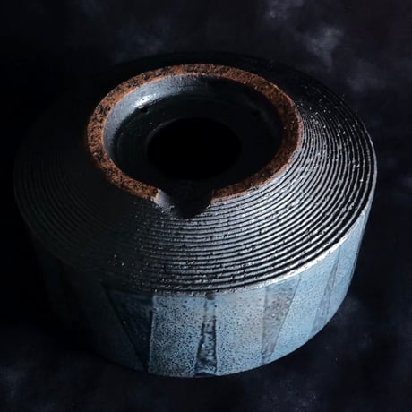《Restock》沖誠 作品【 Smoke Silver / shallow / 4号 】植木鉢