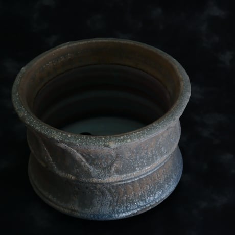 磯部祐介 作品【  瓦 - kawara -  "金剛" 4.5号 】笠間焼 植木鉢［No.109］