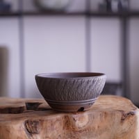 與那嶺大輔 作 【 琉球飛び鉋 / 4号 / M 】やちむん 浅鉢 ［No.04］