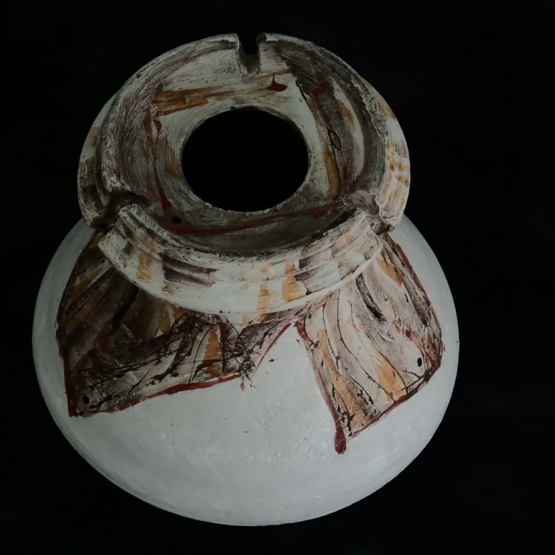 沼野秀章 作品【 刻ム音 】4.5号 笠間焼 植木鉢 ［ No.71］ | 陶