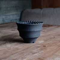 沖誠　植木鉢　燻銀彩　3号　リベット　作家鉢　塊根　アガベ　サボテン 沖誠 植木鉢 燻銀彩 3号 リベット 作家鉢 塊根 アガベ サボテン
