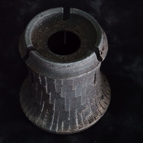 沼野秀章 作品【 black wrap 】長鉢 φ11cm 笠間焼 植木鉢 ［ No.123］